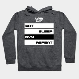 Eat sleep gym repeat Hoodie